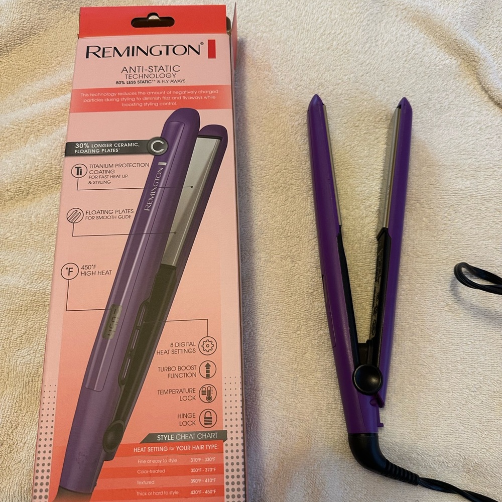 Remington Purple Hair Straightener